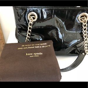 Kate spade black patent leather purse